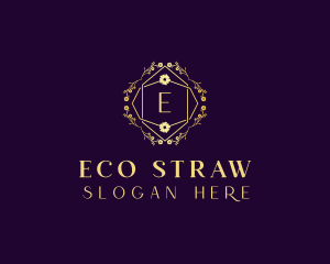 Floral Eco Salon logo design