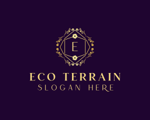 Floral Eco Salon logo design