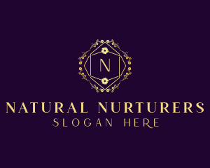 Floral Eco Salon logo design