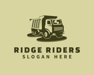 Green Dump Truck logo design