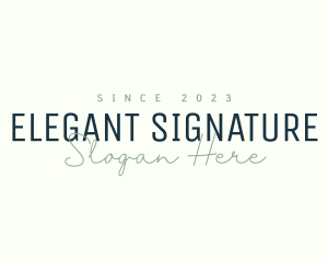 Luxury Boutique Signature logo design