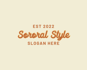 Retro Style Brand logo design