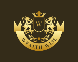 Lion Crown Crest logo