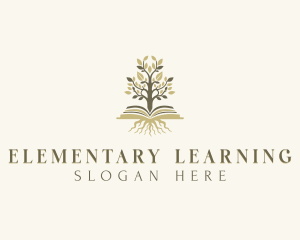 Learning Book Tree logo design