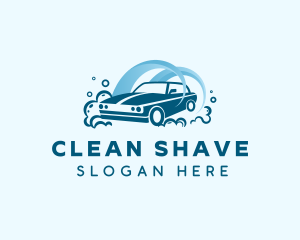 Clean Car Water Bubbles logo design