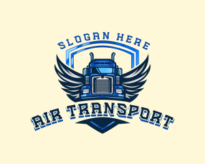 Wing Shield Truck logo design