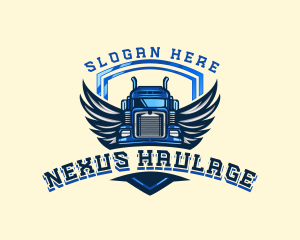 Wing Shield Truck logo design