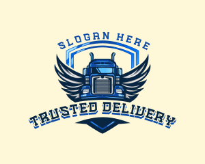 Wing Shield Truck logo design