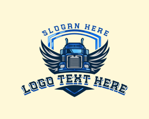 Truck - Wing Shield Truck logo design