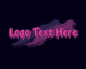 Graffiti Brush Wordmark logo