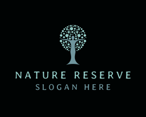 Woman Nature Tree logo design