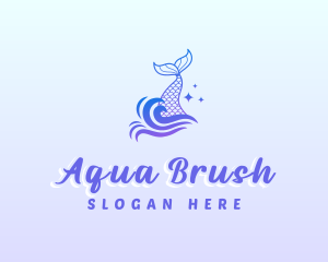 Mystical Mermaid Tail logo design