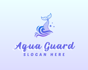 Mystical Mermaid Tail logo design