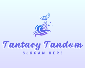 Mystical Mermaid Tail logo design