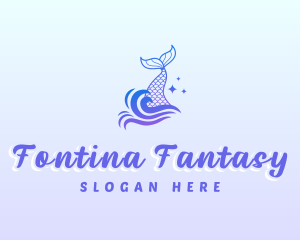 Mystical Mermaid Tail logo design