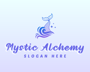 Mystical Mermaid Tail logo design