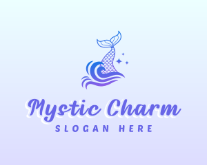 Mystical Mermaid Tail logo design