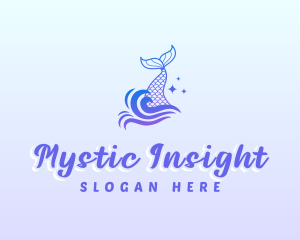 Mystical Mermaid Tail logo design