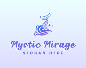 Mystical Mermaid Tail logo design