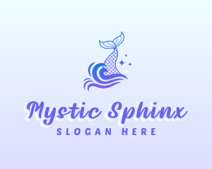 Mystical Mermaid Tail logo design