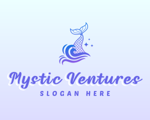 Mystical Mermaid Tail logo design