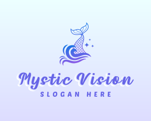 Mystical Mermaid Tail logo design