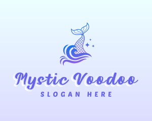 Mystical Mermaid Tail logo design