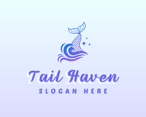 Mystical Mermaid Tail logo design