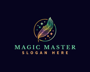 Magical Feather Quill logo design