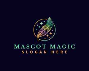 Magical Feather Quill logo design