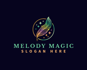 Magical Feather Quill logo design