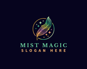 Magical Feather Quill logo design