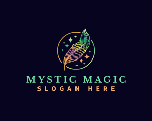 Magical Feather Quill logo design