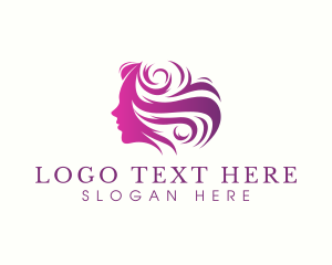 Beauty Woman Hair logo design