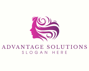 Beauty Woman Hair logo design