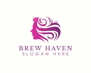 Beauty Woman Hair logo design