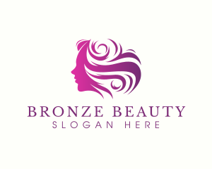 Beauty Woman Hair logo design