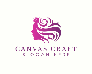 Beauty Woman Hair logo design