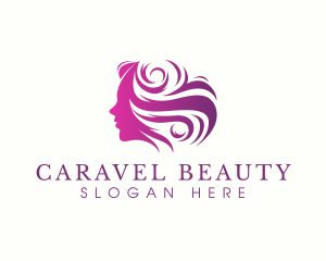 Beauty Woman Hair logo design