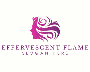 Beauty Woman Hair logo design