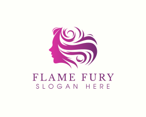 Beauty Woman Hair logo design