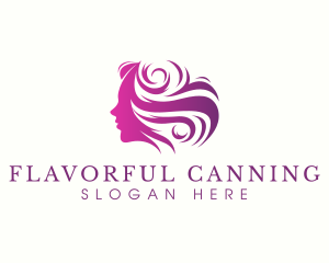 Beauty Woman Hair logo design