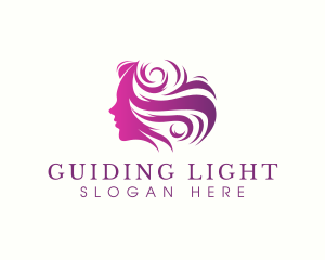 Beauty Woman Hair logo design