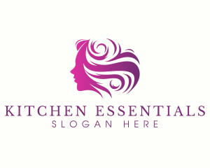 Beauty Woman Hair logo design