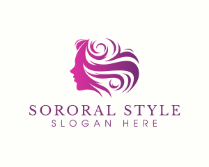 Beauty Woman Hair logo design