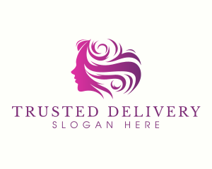 Beauty Woman Hair logo design