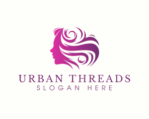 Beauty Woman Hair logo design