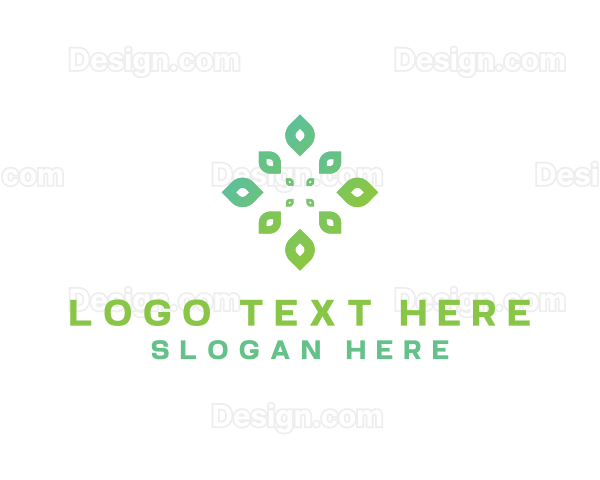 Herbal Garden Leaves Logo