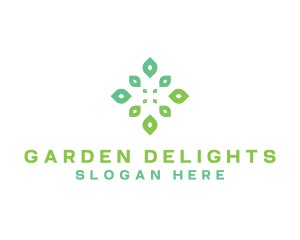 Herbal Garden Leaves logo design