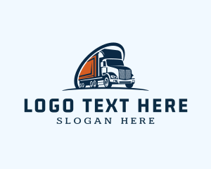 Trailer - Courier Trailer Truck logo design